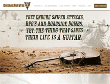 Tablet Screenshot of guitars4vets.org
